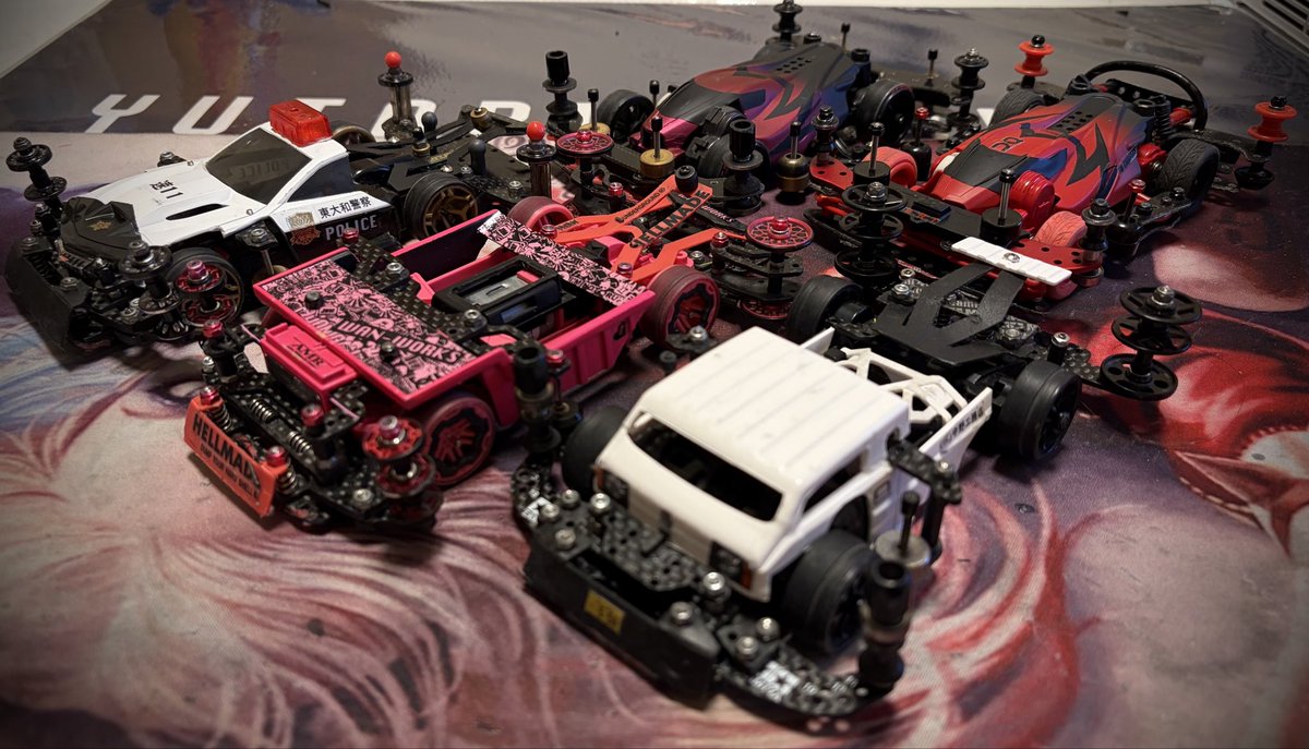 wan_works11's tweet photo. ただいまのレギュラー

ME
　ラウディーブルパトカー
MSフレキ
　ダンプ
FMSXX
　チョップドギャンボー
SFM BMAX
　デュアルリッジ
FM BMAX
　デュアルリッジ

#ミニ四駆 https://t.co/3o5H7RggDp