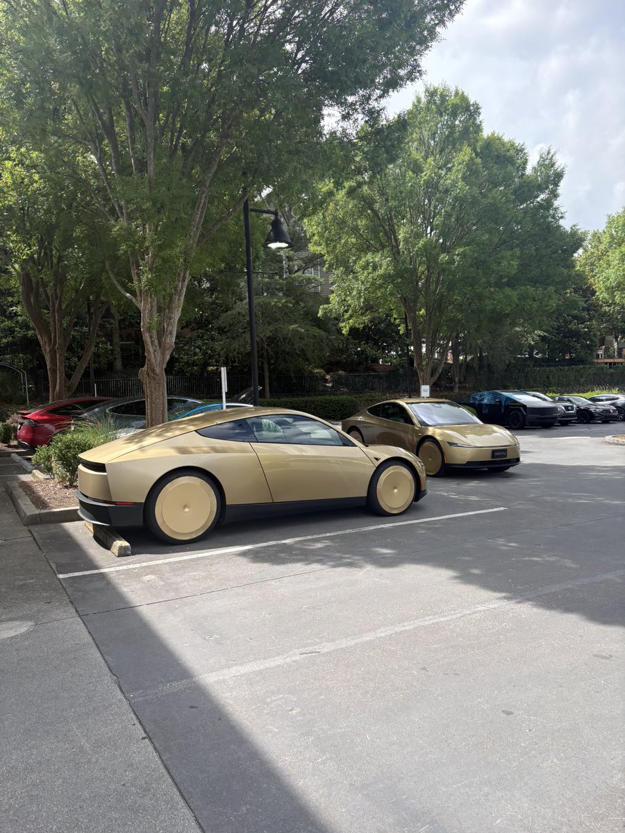 XanderBJohnson's tweet photo. Tesla Cybercabs landed in Atlanta https://t.co/lXocJtjuan