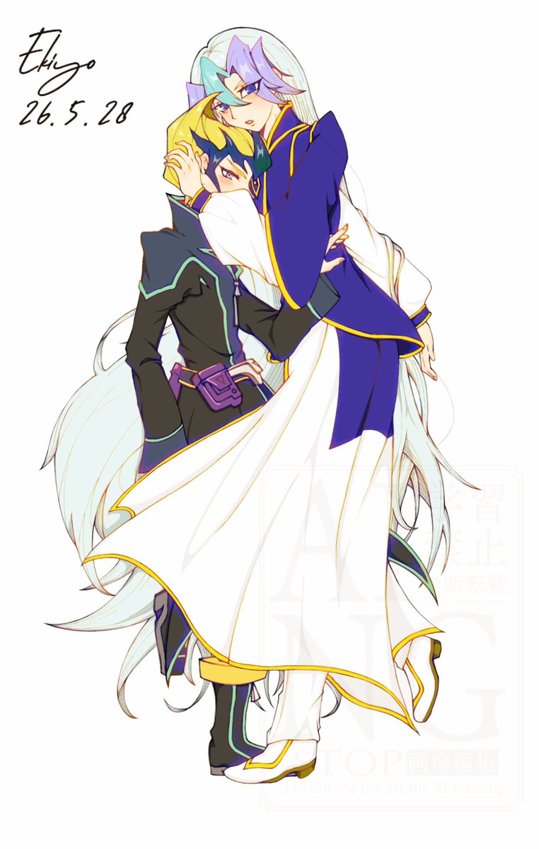 Ekiyo_'s tweet photo. 我画完啦~~~！ヾ(´∀｀ヾ)
其实是想画“两人被关在一起”的感觉的…… https://t.co/SHpqOasWMI