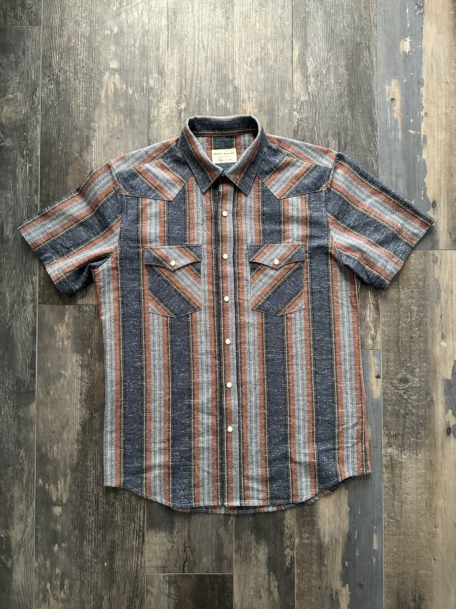 WestMajorMfg's tweet photo. Our next shirt - a wool, cotton, silk blend. Should be ready in about 2 weeks 👀 https://t.co/iwf64z5CyU