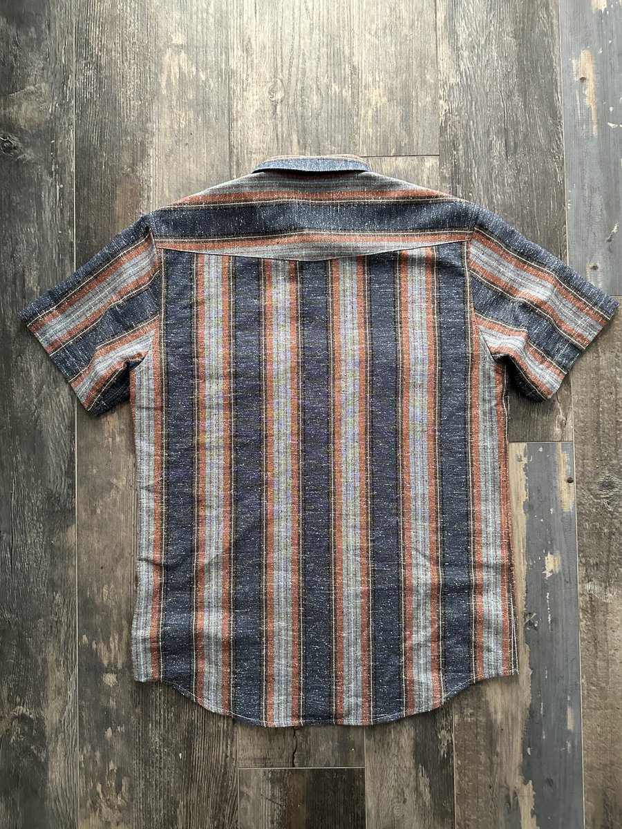 WestMajorMfg's tweet photo. Our next shirt - a wool, cotton, silk blend. Should be ready in about 2 weeks 👀 https://t.co/iwf64z5CyU