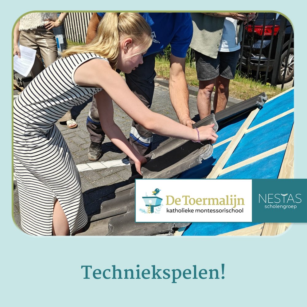 de_kbs's tweet photo. Vandaag heeft groep 7 een bezoek gebracht aan het familiebedrijf Total Roof Care in het kader van de Techniek Spelen 2026. Ze mochten zelf ook dakpannen leggen en in een hoogwerker.
#Basisschool #Zwijndrecht #techniekspelen #nestas #techniekwerkt https://t.co/hJ0O5q2oDu
