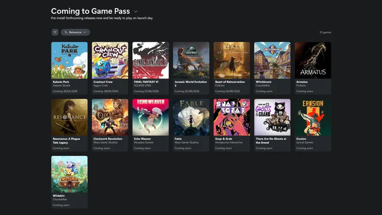 valkios's tweet photo. Lembrando, sras. e srs. que semana que vem temos Summer Game Fest 2026, que inclui outros eventos, como o Xbox Showcase.

Fãs atentos já perceberam movimentações curiosas na seção "Em Breve" do XBOX Game Pass.

Jogos como Fable, Clockwork Revolution, Witchbrook e Resonance: A Plague Tale Legacy, foram adicionados recentemente, mas alguns foram removidos logo em seguida!

Vários desses estão no meu radar faz tempo, mas ainda não tem data oficial. Novidades chegando?