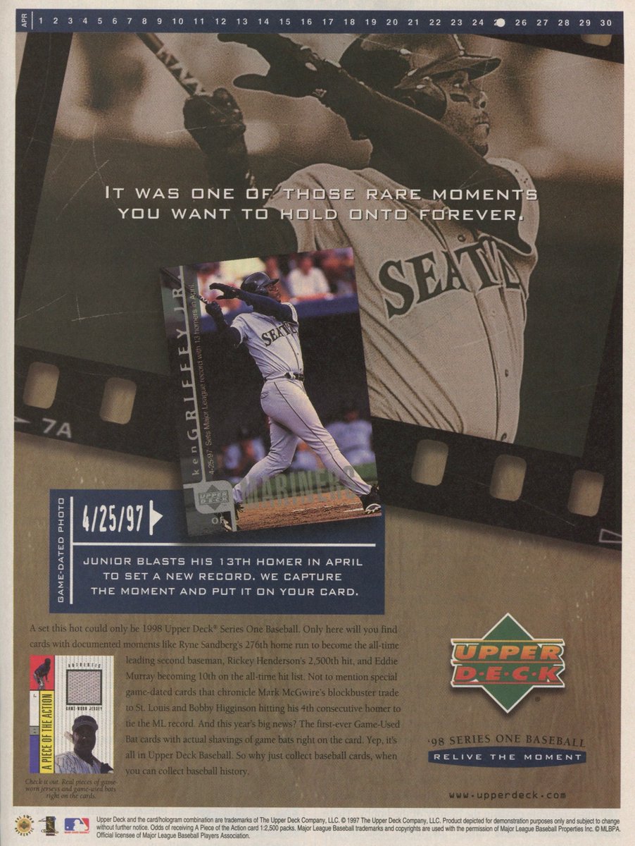 PostWarCards's tweet photo. Game-Dated Photos and A Piece of the Action - 1998 Upper Deck! https://t.co/CANG2l4BJg