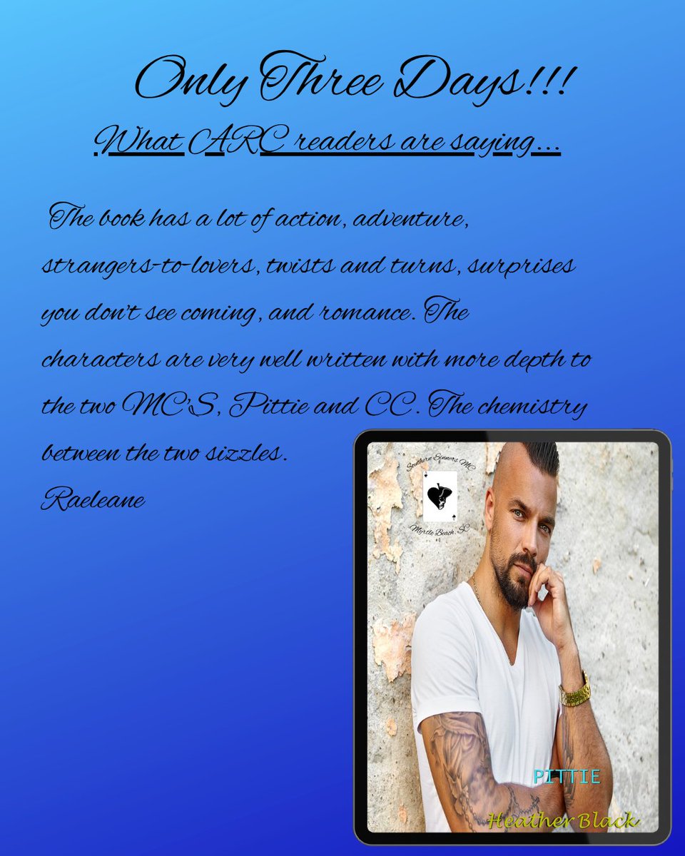 authorhblack's tweet photo. Three days until Pittie is live. Reviews are coming in and I am tickled by what they're saying.  Have you pre-ordered your copy of Pittie yet? You still have time go to https://t.co/WG0jQCjouT https://t.co/R5a5hiIvVV