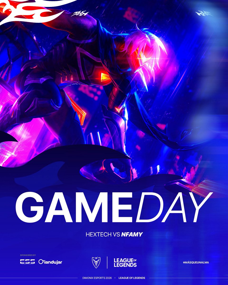 DimoniXEsports's tweet photo. Seguimos nuestra andadura por la Hextech Series 🆚 NFAMY, hoy no vamos a fallar.

A las 21:00 con @soypayro 👉 .tv/soypayro 📺

#MásQueUnAlma 💙 https://t.co/NF1TUH8vnx