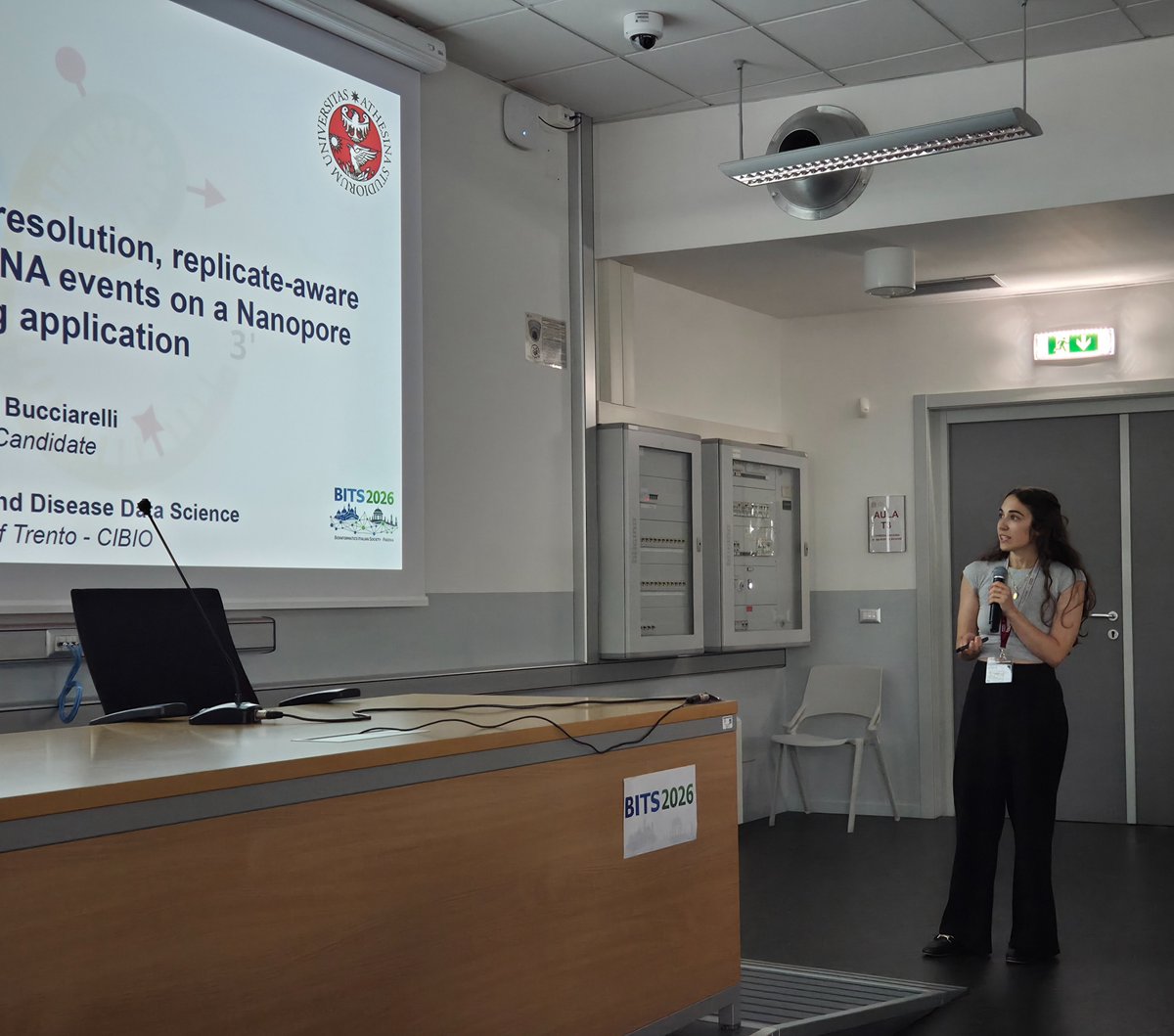 BITS_bioinf's tweet photo. Next up on the #BITS2026 stage, Giorgia Bucciarelli will dive into the complex landscape of RNA modifications presenting the RNAEventProfiler platform-independent tool, ensuring reliable statistical testing for differential epitranscriptomics๐งฌ
#Bioinformatics #CancerResearch https://t.co/wM0UHApNLh