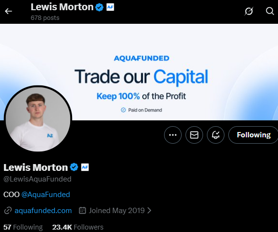 TraderWize's tweet photo. @AquaFunded @LewisAquaFunded "$1M" https://t.co/RW9jPn3f7o