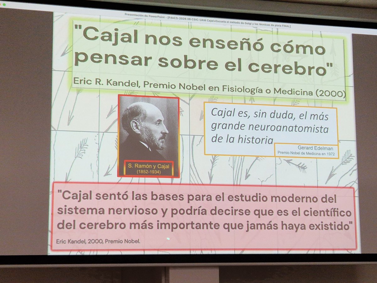 IIBmCSICUAM's tweet photo. ✨ ¡Un honor escucharte en el #IIBM!  y gracias por todo lo que hemos aprendido sobre nuestro Premio Nobel D. Santiago Ramón y Cajal https://t.co/mEtKGL3scX