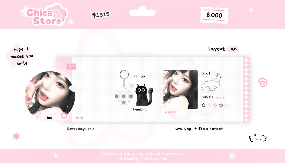 sweetbeyii's tweet photo. hayi!  layout  ready stock  ian h2h  pricinya 6.000  &amp;.  8.000  IDR  +  free  retext  yaaps  #bealanja https://t.co/uw9itvMnlY