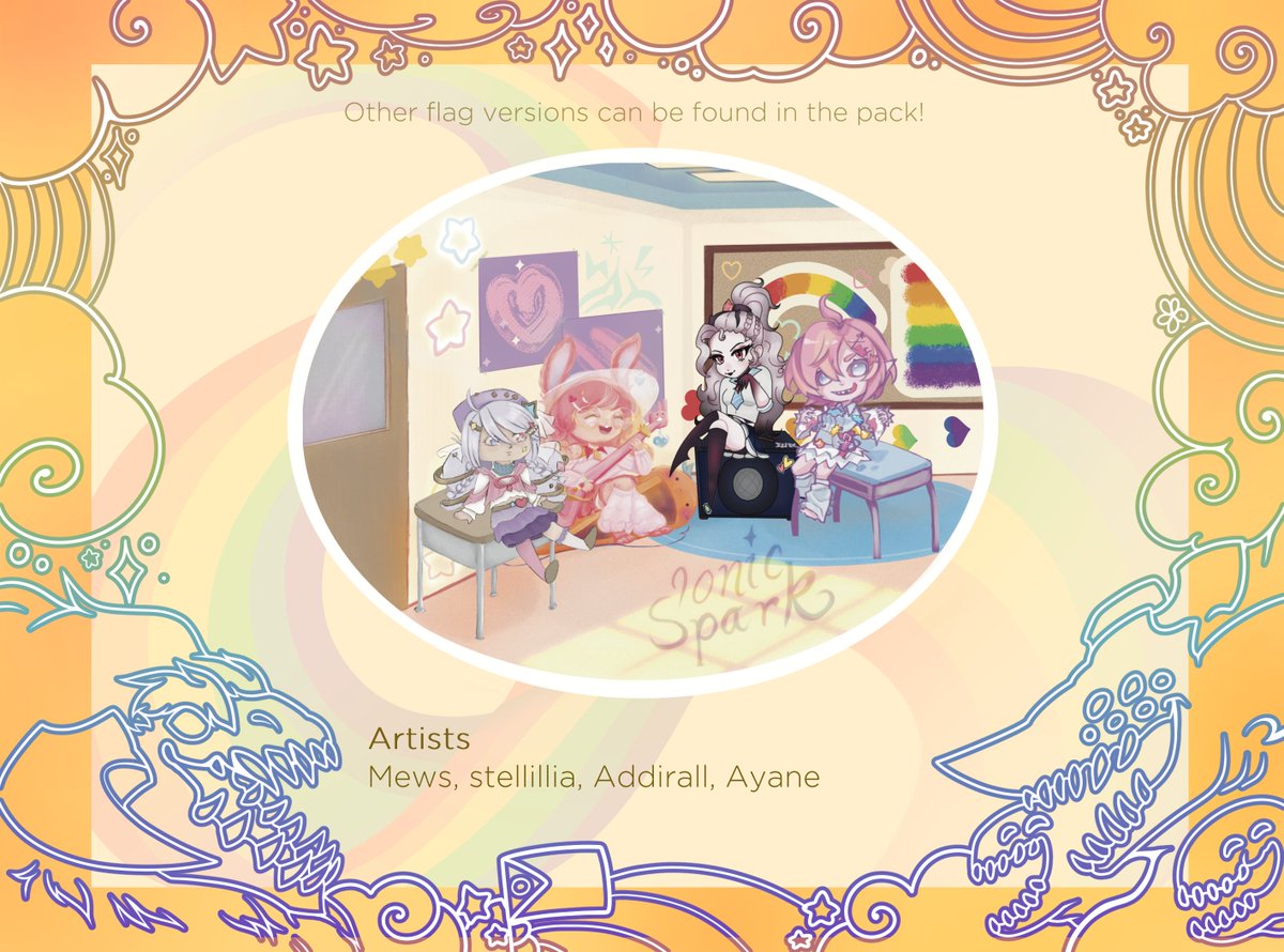 LoLPrideChibis's tweet photo. This Pride all our hearts are aligning. Love is our answer!

🎨: @_Addirall_, @AY_4NE, @imafloof, @stellillia https://t.co/oR1rQ2gqvG