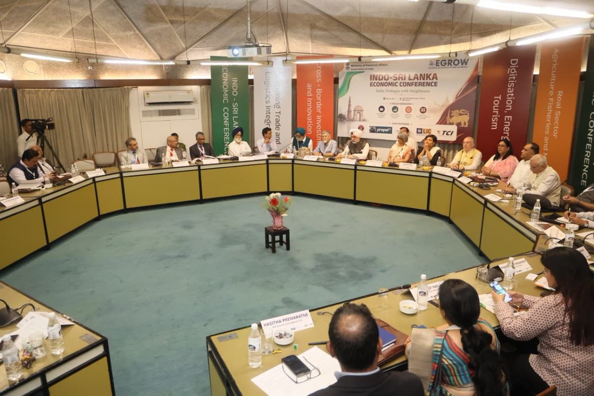 LtGovDelhi's tweet photo. Made keynote remarks at the Indo-Sri Lanka Economic Conference today at IIC Delhi. Underlined the deep bond rooted in history, culture, and commerce, which has today evolved into a strong strategic partnership.

Sri Lanka remains an indispensable partner in the Indian Ocean region. Guided by Hon’ble PM Shri @narendramodi Ji’s ‘Neighbourhood First’ vision, 🇮🇳 and 🇱🇰 are together unlocking immense opportunities in renewable energy, the digital economy, and infrastructure development, with cities like Delhi driving innovation and policy leadership behind these transformative initiatives.

Our shared commitment to deeper trade, enhanced connectivity, and mutual trust will help build a resilient economic corridor that advances inclusive growth and strengthens prosperity for the people of both nations.