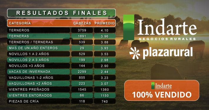 IndarteyCia's tweet photo. Resultados finales en
@plazarural https://t.co/kGm5ANQxQa