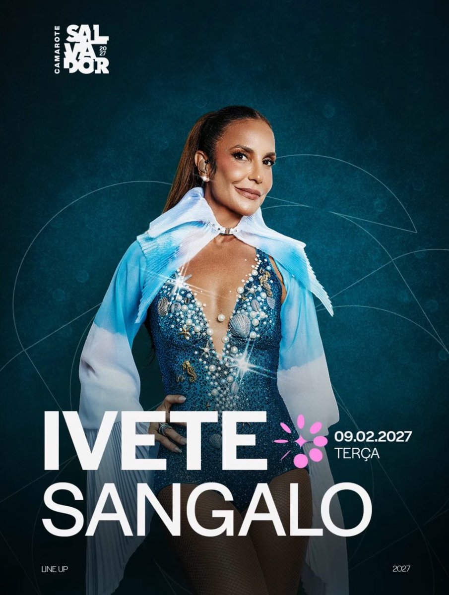 IsReino's tweet photo. CARNAVAL 2027 

Ivete Sangalo é atração confirmada no Camarote Salvador, na Terça Feira de Carnaval (09/02) 

Os ingressos já estão disponíveis!! https://t.co/lwbsUCfokv