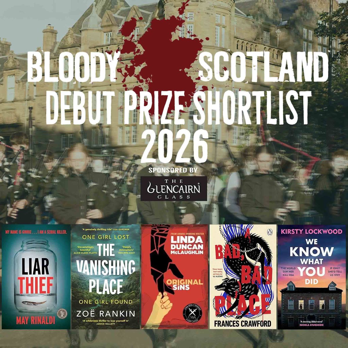 EyewearBooks's tweet photo. Congratulations to Black Spring Crime series author May Rinaldi for making the prestigious @BloodyScotland debut shortlist for her debut novel Liar Thief! https://t.co/pm4e8wCZ6c