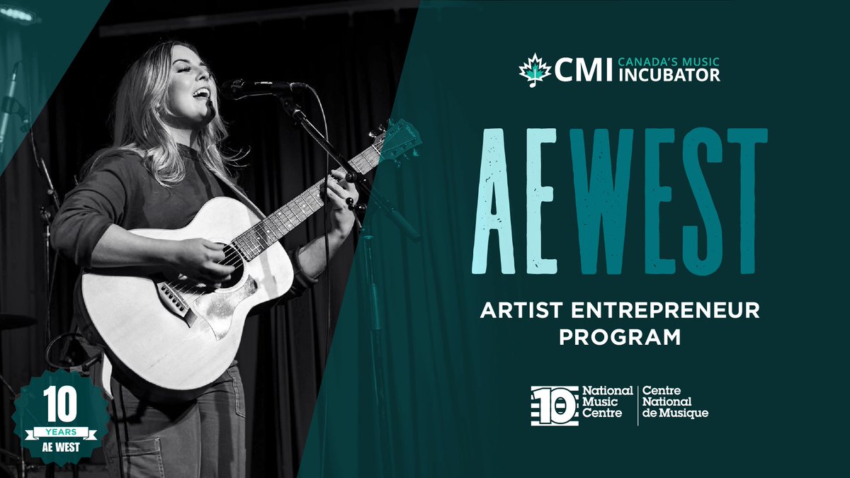 nmc_canada's tweet photo. Calling all artists! The Artist Entrepreneur West #AEWest program is returning to #StudioBell, home of the National Music Centre, in Calgary for its milestone 10th anniversary in 2026. 🎶

Since launching alongside the opening of Studio Bell in 2016, the coveted artist development program presented in partnership with @CMincubator and the #NationalMusicCentre, has supported over 100 emerging artists from across Western and Northern Canada, providing more than 1,500 hours of in-program and ongoing mentorship. Artists include Noeline Hofmann, Sebastian Gaskin, Josh Sahunta, and Celeigh Cardinal, among others who have gone on to earn major awards and industry recognition.

Build meaningful connections, develop industry-ready skills, and gain mentorship to navigate today’s evolving music industry. Applications close July 12 at 11:59 pm MT. 

🔗 Western and Northern Canadian artists can apply now:  https://t.co/JcHZVUjFkA