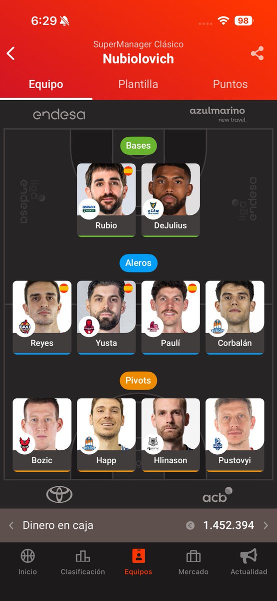 EdgarNubiola's tweet photo. @Luisheel @SuperManagerACB Buenas Luis, que tocarias por aqui?
Gracias https://t.co/YKGLZ9I1e6
