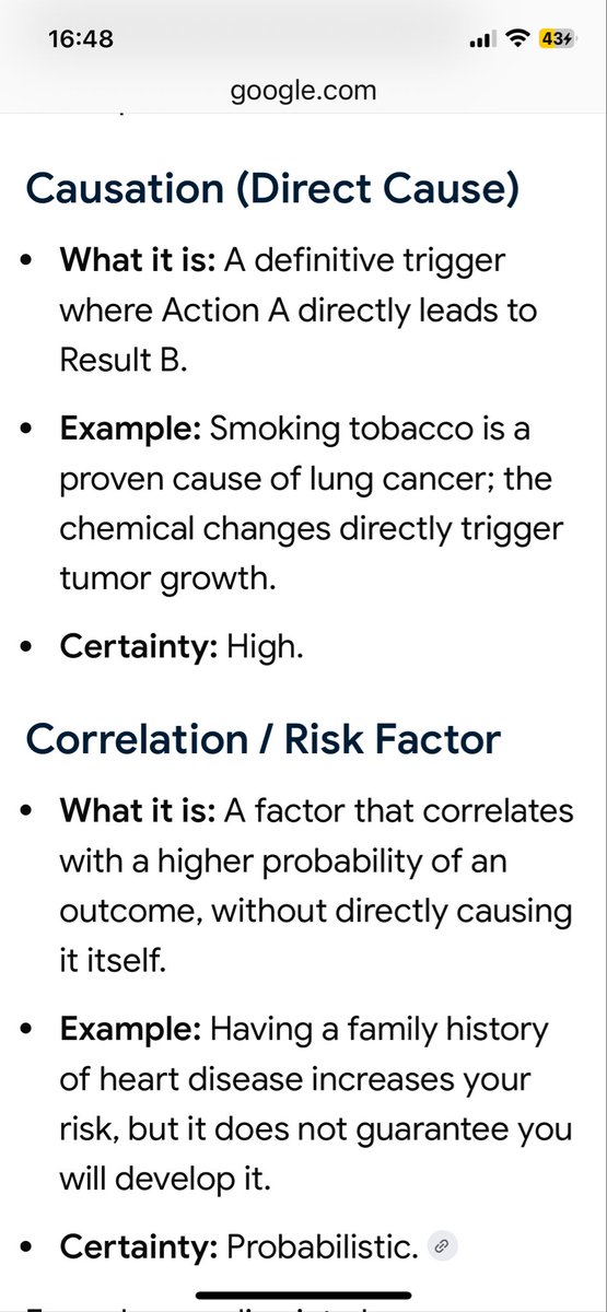 Peth_Anon's tweet photo. @CyclicallyC @Benjamin_Pecock @NicHulscher Nothing was said about causation. It’s increased risk. Galaxies of difference. https://t.co/twc7DSp80D