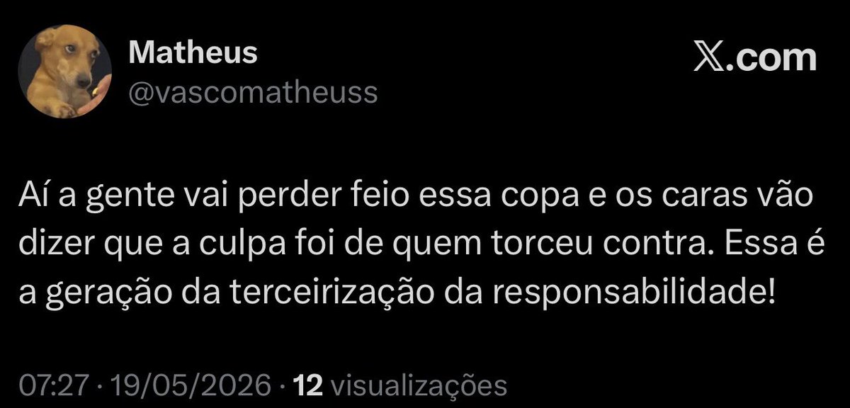 vascomatheuss's tweet photo. Isso pq nem começou a copa… https://t.co/yMDMEGtWvQ