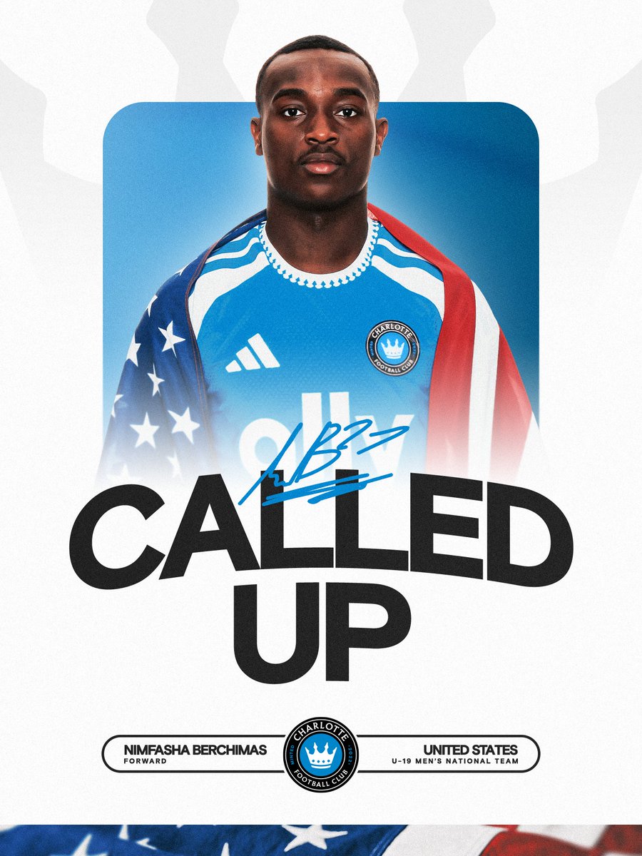 CharlotteFC's tweet photo. Let's go, Nimfa 🇺🇸

Nimfasha Berchimas has been called into a domestic U-19 @USYNT training camp! https://t.co/3pbm9aWhO4