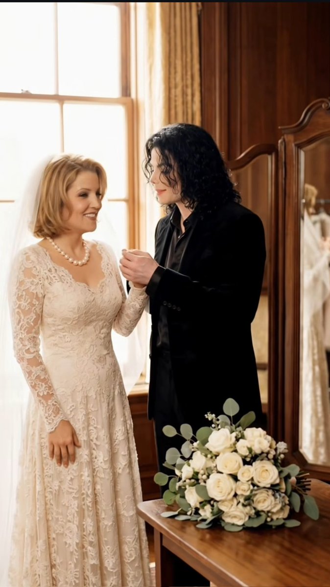LISAeMICHAEL's tweet photo. Se Michael Jackson e Lisa Marie Presley tivessem se casado nos anos 2000 🥹

Cr. peakvibes_ (IG) https://t.co/hsPrkz86ox