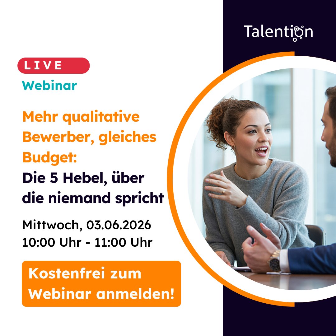 talention_de's tweet photo. 90 % eurer Recruiting-Reichweite verschenkt ihr gerade. Ohne es zu merken. Bei Bewerbermangel ist oft der erste Reflex: mehr Budget, mehr Anzeigen, mehr Kanäle. Dabei liegt der eigentliche Hebel woanders. Wo erfahrt ihr hier: https://t.co/PDROwgNRBi https://t.co/4O2q4pUR8b