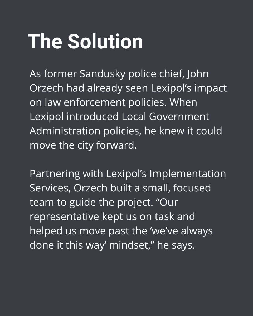 Lexipol's tweet photo. When employees cannot easily access or understand policies, agencies often end up relying on word of mouth instead of consistency. This case study shows how one city modernized its approach to policy, onboarding, and day-to-day operations. https://t.co/6W4j5dlDaN https://t.co/bYHFho5zMn