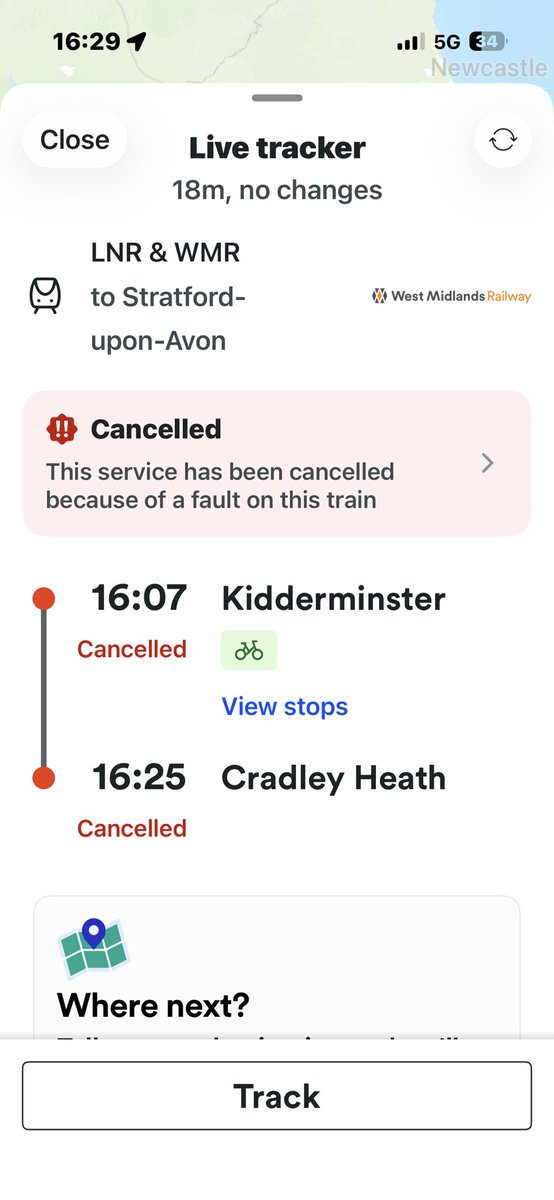 ClarkeSam925's tweet photo. @WestMidRailway 

Its like cancellation Bingo on the snow hill lines! 

Whats going on recently regarding these services?? https://t.co/8pSsc4dS4c