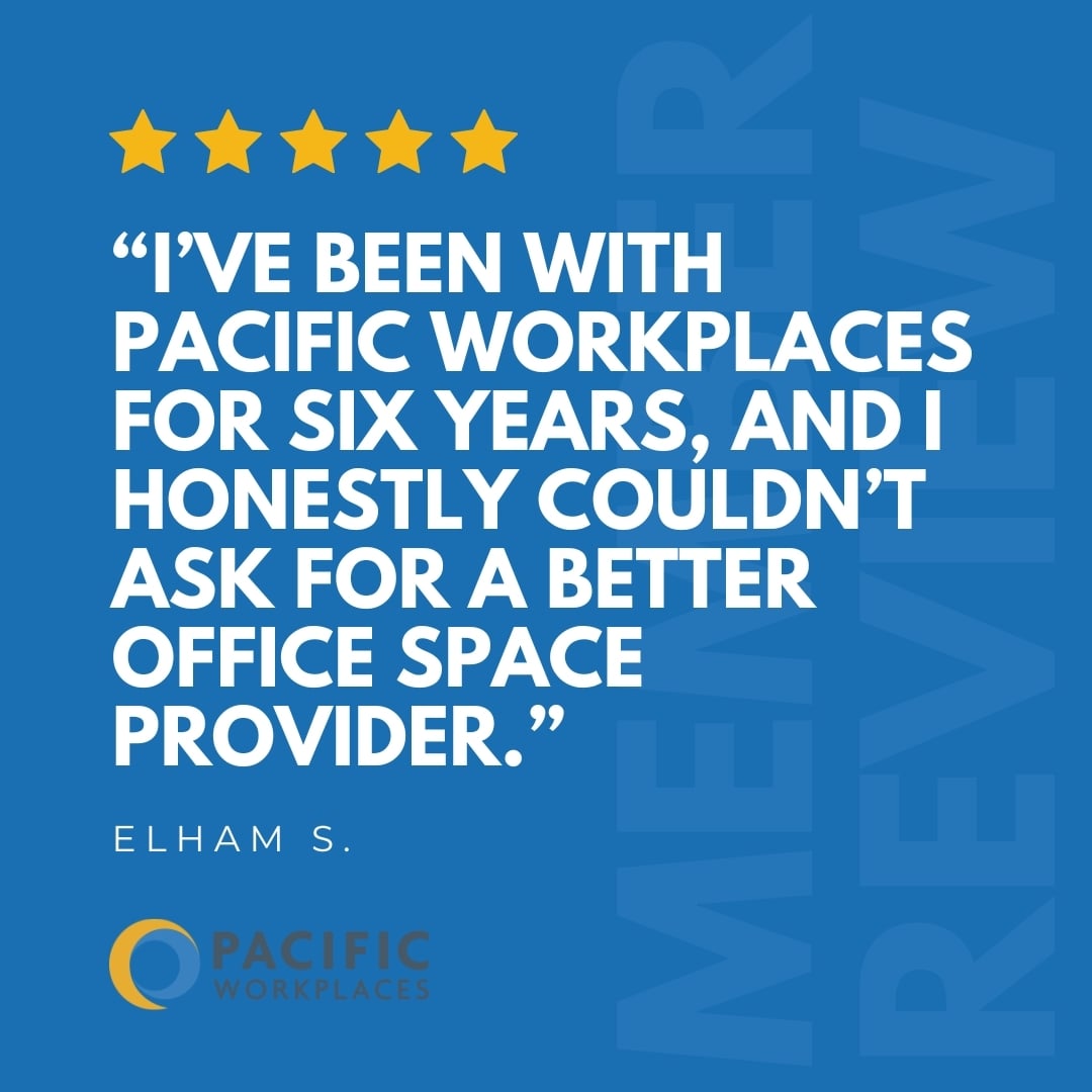 PacWorkplaces's tweet photo. Relationships like these are what “We Care” is all about. 💙💛

Hearing that members choose to stay with Pacific Workplaces for years means everything to us. We’re proud to provide more than just office space, we strive to create professional, flexible, and welcoming environments where businesses can truly thrive.

We’re grateful to help your make work better every day.
.
.
.
#PacificWorkplaces #WeCare #FlexibleWorkspace #Coworking #PrivateOffice #WeMakeWorkBetter #Cowork #CoworkingSpace #MeetingRooms