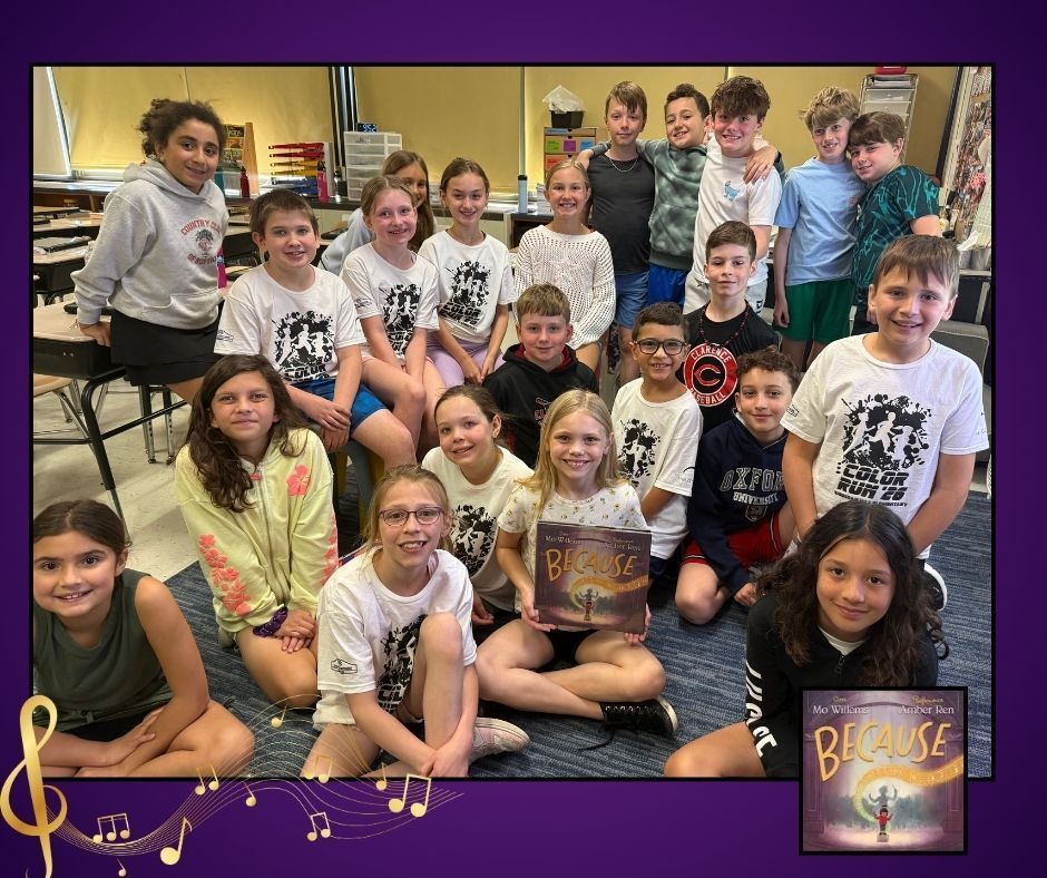 SheridanHillSh1's tweet photo. 158/180 My final read with Mrs. Brotherton’s crew was Because by Mo Willems—a beautiful story about how small moments, people, and choices can lead to something extraordinary.
#classroombookaday #SheridanHillSharks #ClarenceProud https://t.co/f91lyIuYKZ