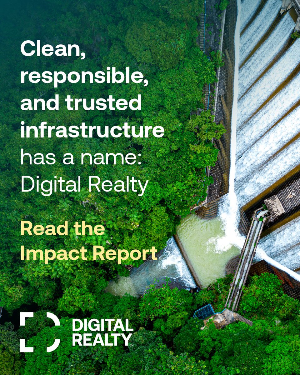 DigitalEMEA's tweet photo. Now available, Digital Realty’s 2025 Impact Report shares the progress we’re making to expand our global platform while continuing to reduce our environmental impact and create positive outcomes for the communities where we operate. https://t.co/YBG8tXMXT9 https://t.co/bRMy68JyA9