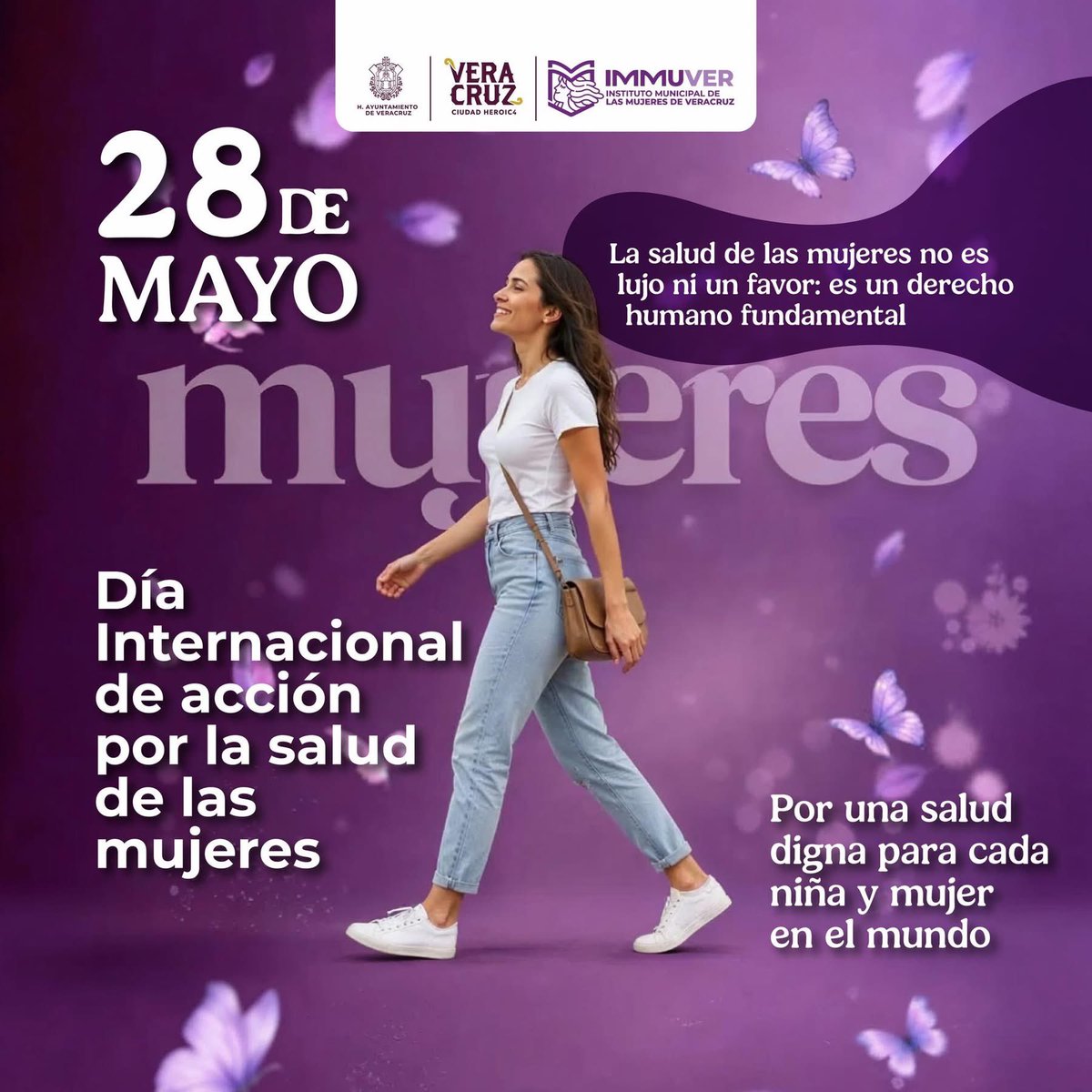 AyuntamientoVer's tweet photo. En el marco del Día Internacional de Acción por la Salud de las Mujeres, desde el Instituto Municipal de las Mujeres reafirmamos la importancia de garantizar una atención integral para todas: física, mental y emocional. ✨

(1/3) https://t.co/wbGGEBxqow