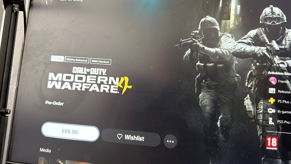 IamZLine's tweet photo. Pre orders already live on ps5
#MW4 #ModernWarfare4 https://t.co/Ex0Gln8AlG