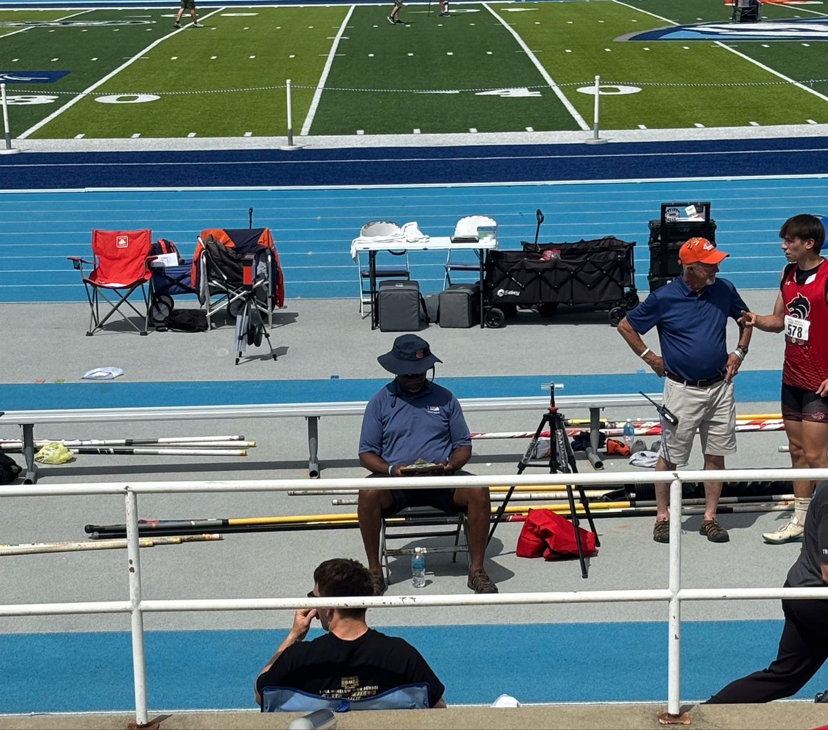 LenaTrack's tweet photo. Ian Geiseman is the first one to compete for Le-Win in the State Prelims at Big Blue! This guy has been our leader in the jumps and has had a monster Triple Jump season! Real proud of this dude’s chase to be the best version of himself! #LetsGo https://t.co/Y4l4APj53O