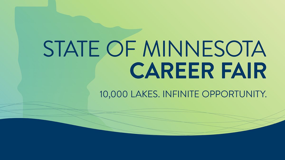 MNIT_Services's tweet photo. Find your future in state government at the State of Minnesota Career Fair: 10 a.m. - 2 p.m., Saturday, June 13, at St. Paul College. Connect with MNIT, get resume help, and learn about different career paths. Register in advance to save time at the door: https://t.co/a5DINBrasN https://t.co/EnP0pId31U