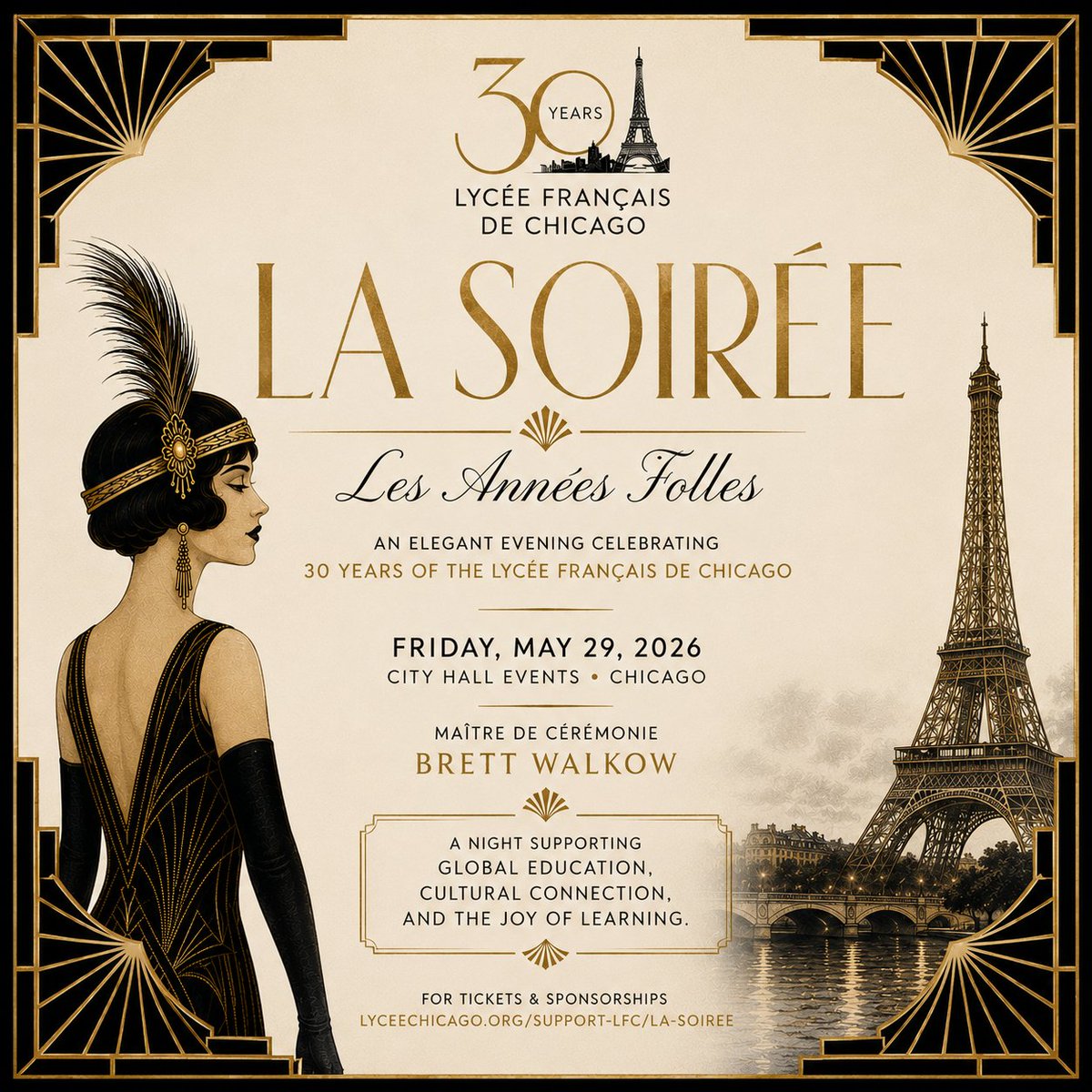 BrettWalkow's tweet photo. So excited to be this year’s Maître de cérémonie for such an incredible night supporting the wonderful Lycée Français de Chicago.
And even more excited to announce… we are officially SOLD OUT!!! Thank you to everyone showing up to support a school inspiring our next generation. https://t.co/ZQwJojzpeF