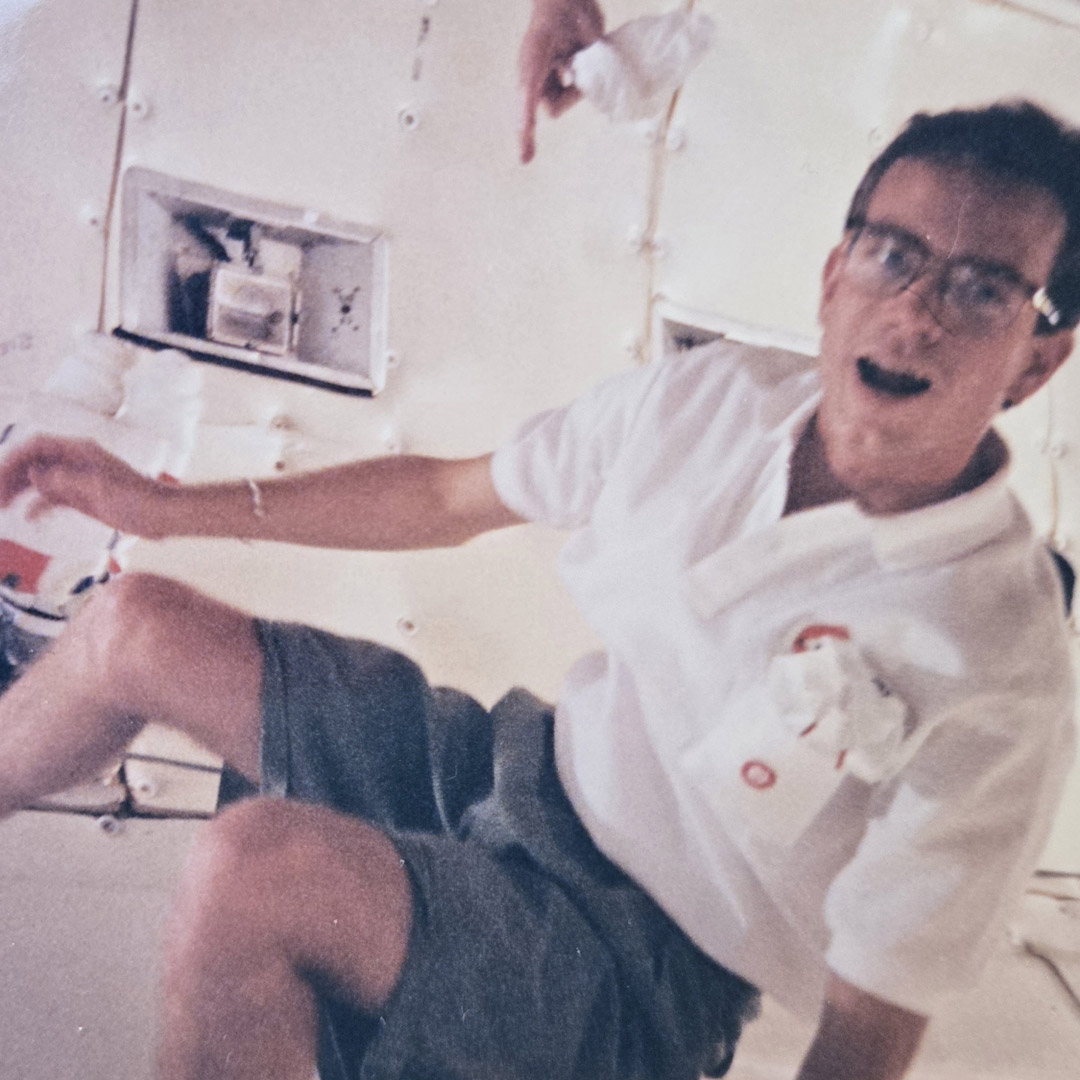 PolyEngineering's tweet photo. Did you know that Interim Dean Bob Crockett’s first job was at McDonnell Douglas Corp. (now Boeing) working on space station design? He had the opportunity to do about 70 drops in the “Vomit Comet,” a plane that simulates zero gravity. #TBT #ThrowbackThursday #polyengineering https://t.co/HWzyjoMR75