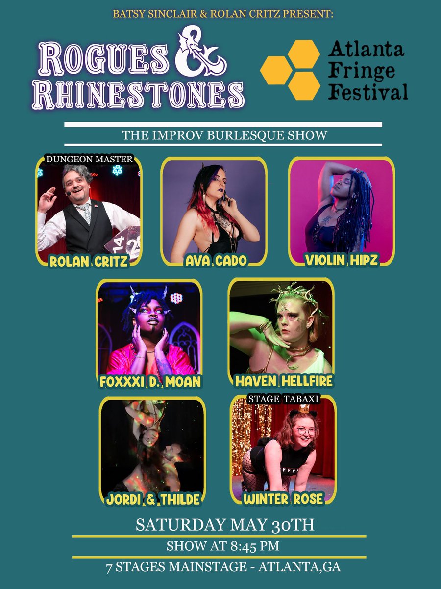 avacadoartz's tweet photo. This Saturday!!!!! Come hang out, lets have some fun, and IDK roll the dice to see what happens. 😈 
#fringefest #atlanta #burlesque #thingstodoinatlanta #littlefivepoints https://t.co/MKFFGOv7mb