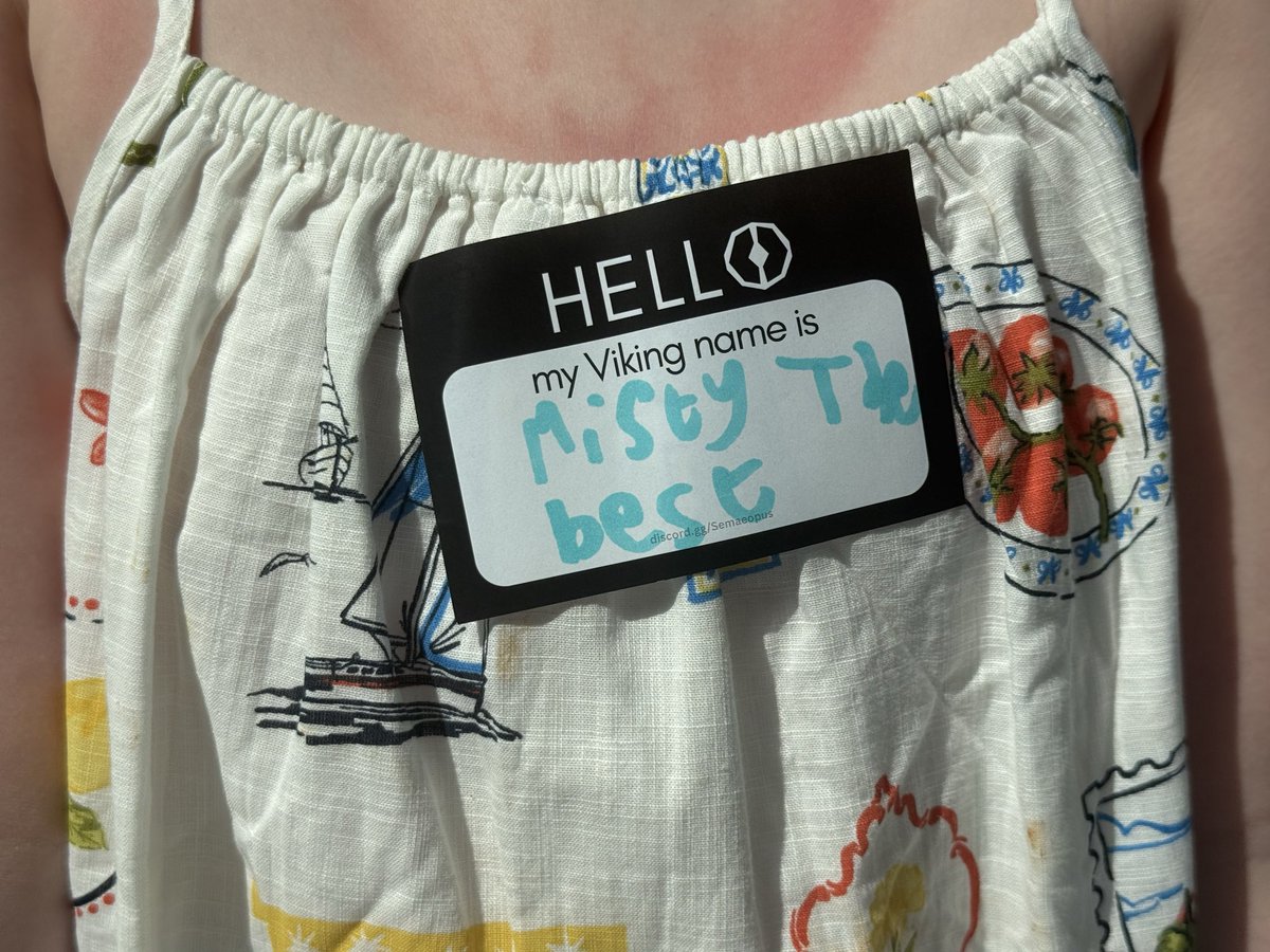 semaeopus's tweet photo. One of the best moments from our first day at @NorwichGFest was these two rivalrous sisters competing in our game and making some brilliant viking name stickers!

Misty the Best VS. Freyja the Brave

#norwichgamesfestival #videogames #vikings #indiedev #indiegames #vikingnames https://t.co/5P90f5Wtpn