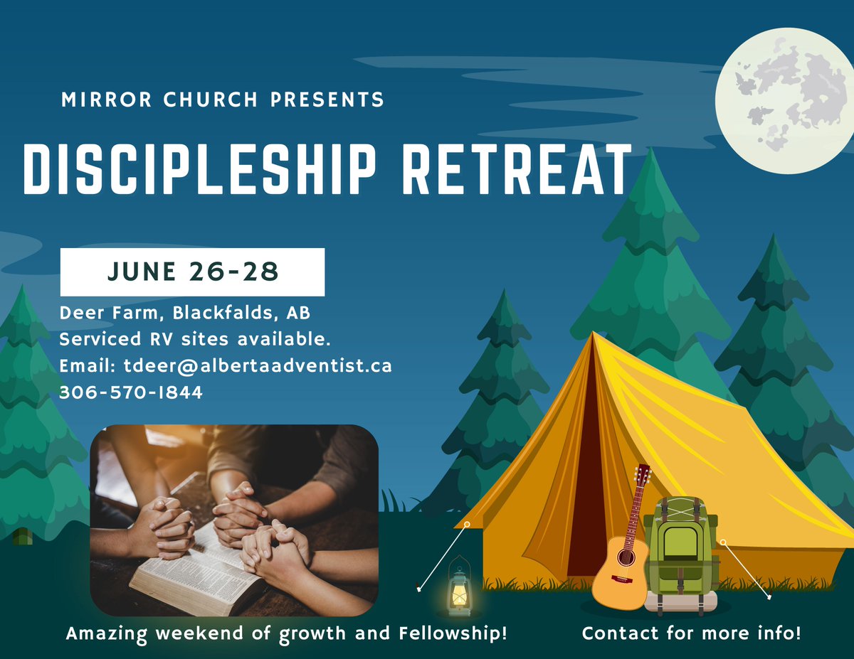 ABAdventist's tweet photo. Discipleship Retreat in Blackfalds
#DiscipleshipRetreat #SpiritualGrowth https://t.co/y0XqjJREjt