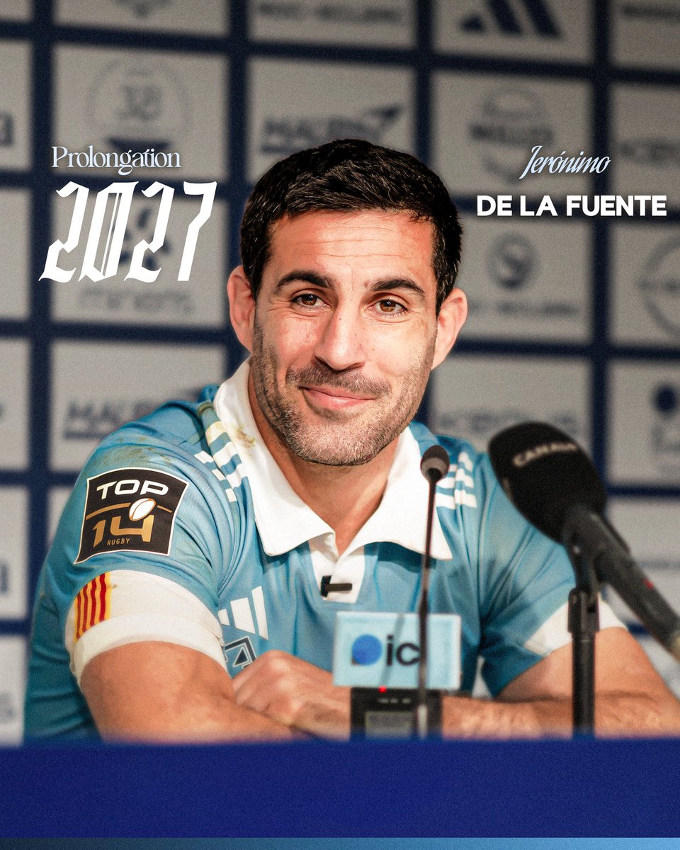 usap_officiel's tweet photo. ✍️ 𝗣𝗿𝗼𝗹𝗼𝗻𝗴𝗮𝘁𝗶𝗼𝗻 

Notre capitaine Jeronimo De La Fuente prolonge l’aventure avec le l’USAP jusqu’en 𝟮𝟬𝟮𝟳 🙌 https://t.co/GzLZj00fk7