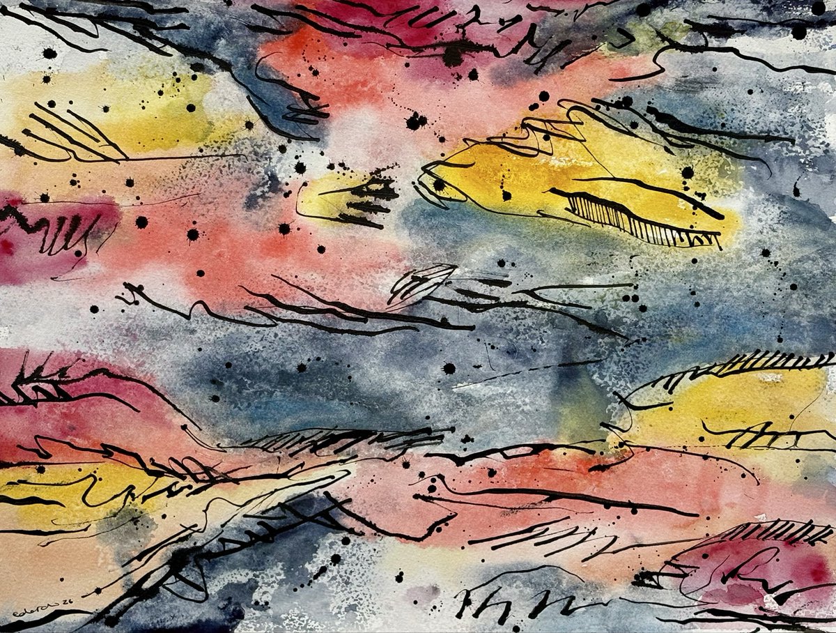 jacomero's tweet photo. MAREA DE VENUS 11.26
Acuarela y tinta / papel
31 x 42cm.
2026

#watercolor #ink #abstractpainting #mareadevenus #水彩 https://t.co/ZNsZeV8g82