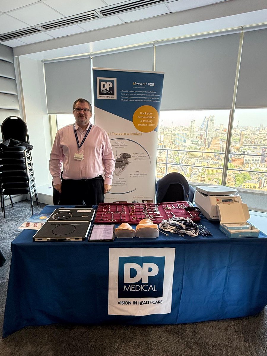 DpMedical's tweet photo. We were pleased to be part of the 18th Phonosurgery  Course at Guy's Hospital, part of @GSTTnhs, today. @RyanDPMedical was joined by colleagues from APrevent to showcase #VOIS, as well as PRP from #Tropocells, Instruments from Spiggle &amp; Theis and #Trachealator from DISA Medinotec https://t.co/lMeUCsGSPZ