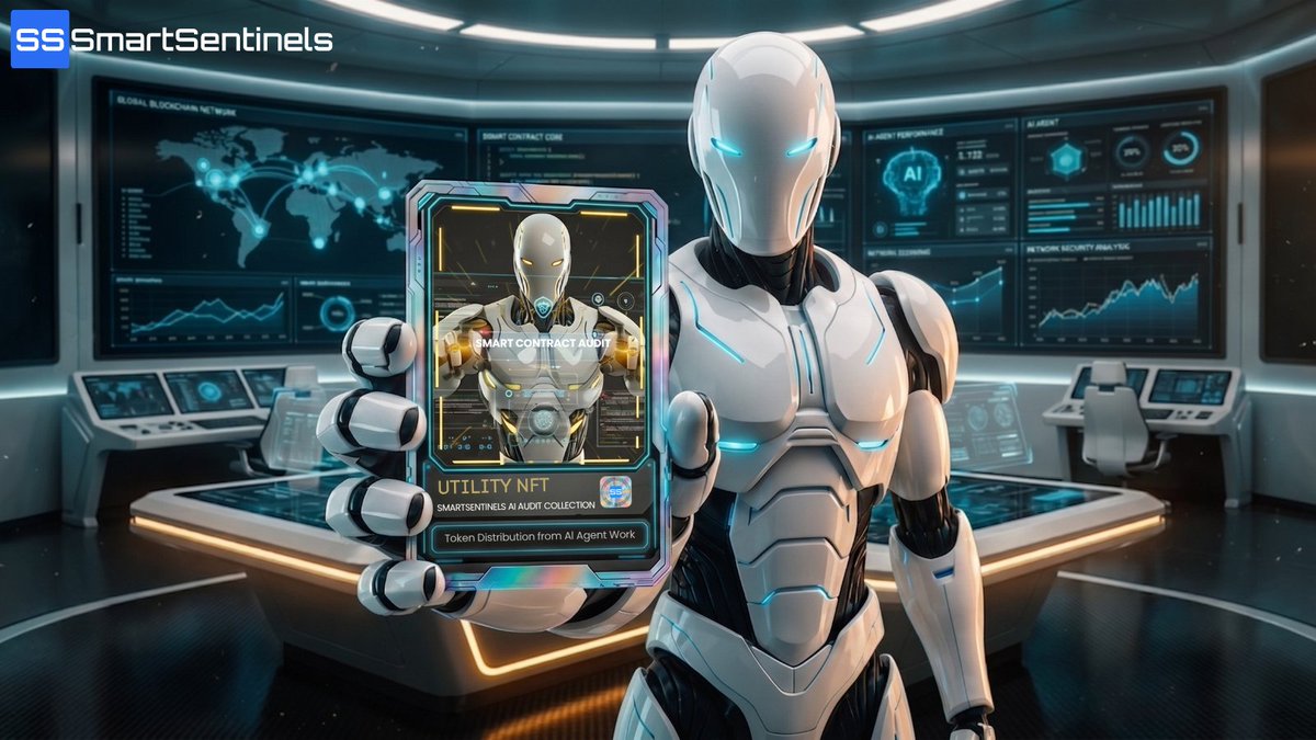 SmartSentinels_'s tweet photo. Our AI Audit Agent doesn’t just "exist". 

It generates value exclusively for its holders.
No speculation. No dilution.

In our infrastructure, value is minted through verifiable work.
Your NFT is a sovereign stake that captures that value.

The machine is humming. Own the output.💎

$SSTL
#Web3 #AI #NFT #Blockchain #PoUW