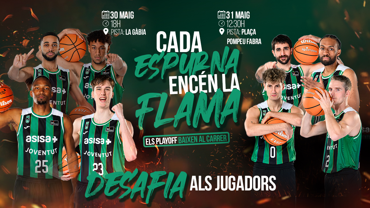 Penya1930's tweet photo. TENYIM ELS CARRERS DE VERD-I-NEGRE ABANS DEL PLAY-OFF! 💚🖤

📌 Marqueu aquest dissabte i aquest diumenge al vostre calendari!

🗓️ 30/05, 18h: La Gàbia
🗓️ 31/05, 12:30: Plaça Pompeu Fabra

ℹ️ Informació: https://t.co/55bg9iYtNn

Cada espurna encén la flama! 🔥

#CityOfBadalona https://t.co/nqqKRu9vqk