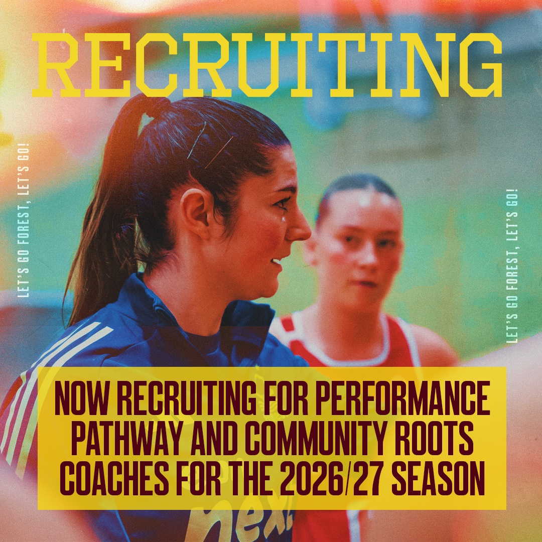 NFNetball's tweet photo. Forest Netball are now recruiting for Performance Pathway Coaches and Community Coaches. 🔴🌳

👉 https://t.co/BKEkwMx85F https://t.co/zw8Et5AHYQ