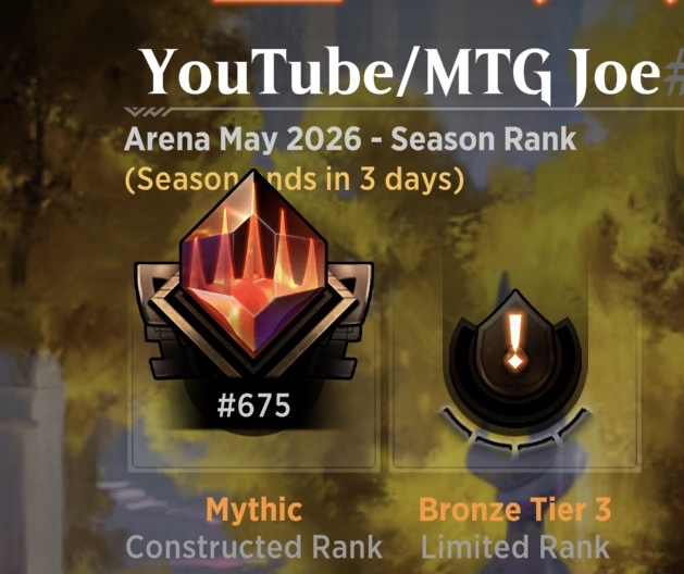 MTGJoe2's tweet photo. Late season push for top 1200 mythic with Historic Bo1 Temur Living end. Interdisciplinary Studies tutors living end and gives access to lesson board. FoN helps push through combo. Gameplay demo + importable decklist below
https://t.co/xePH588ULe https://t.co/u9lVnmvLXv