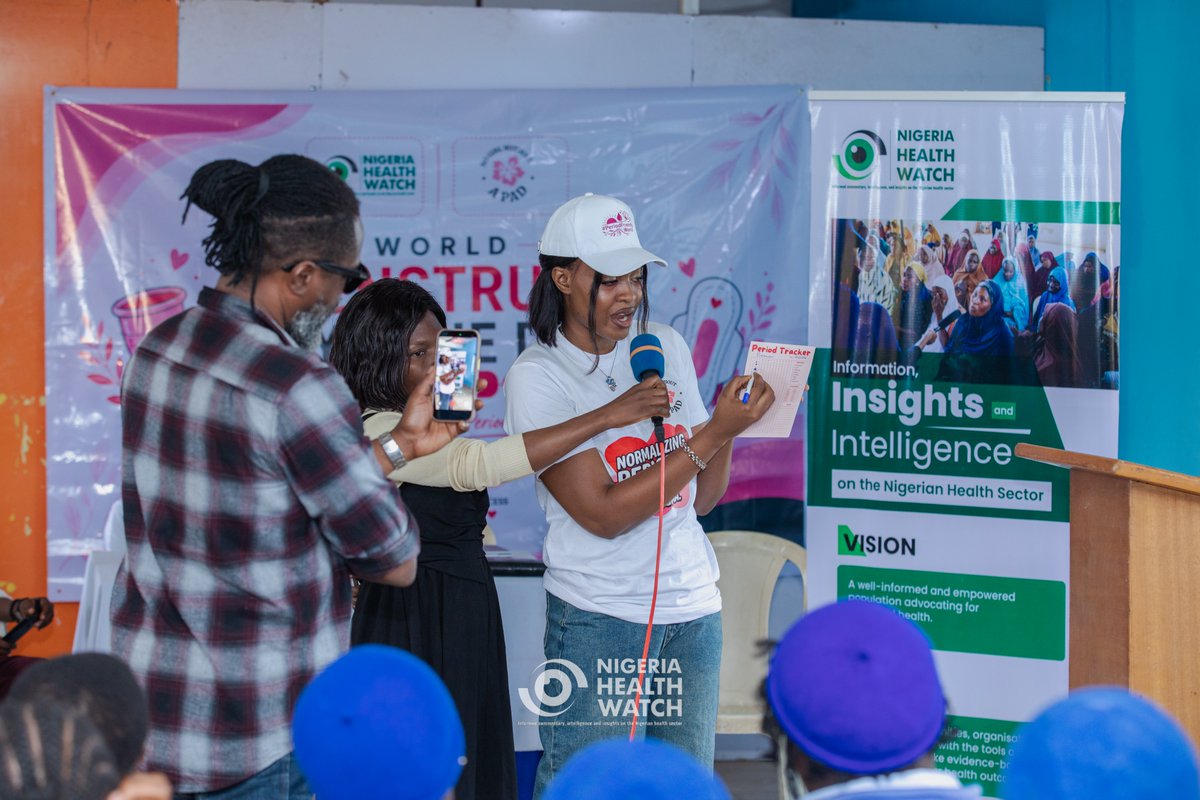 NoGirlWOAPad's tweet photo. In celebration of @MHDay28May, with the theme “Together for a Period Friendly World,#”  in collaboration with @nighealthwatch, visited City Royal Primary and Secondary School, Nyanya, Abuja, for an outreach focused on menstrual health awareness, and education. https://t.co/B5C24AQyNC