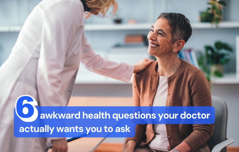 EndeavorHlth's tweet photo. Keeping embarrassing symptoms to yourself — like a low sex drive or unusual bleeding — could delay diagnosis and treatment. Check out the awkward questions that your doctor wants you to ask: https://t.co/PCWJpXk1si https://t.co/whpMbvbx2t