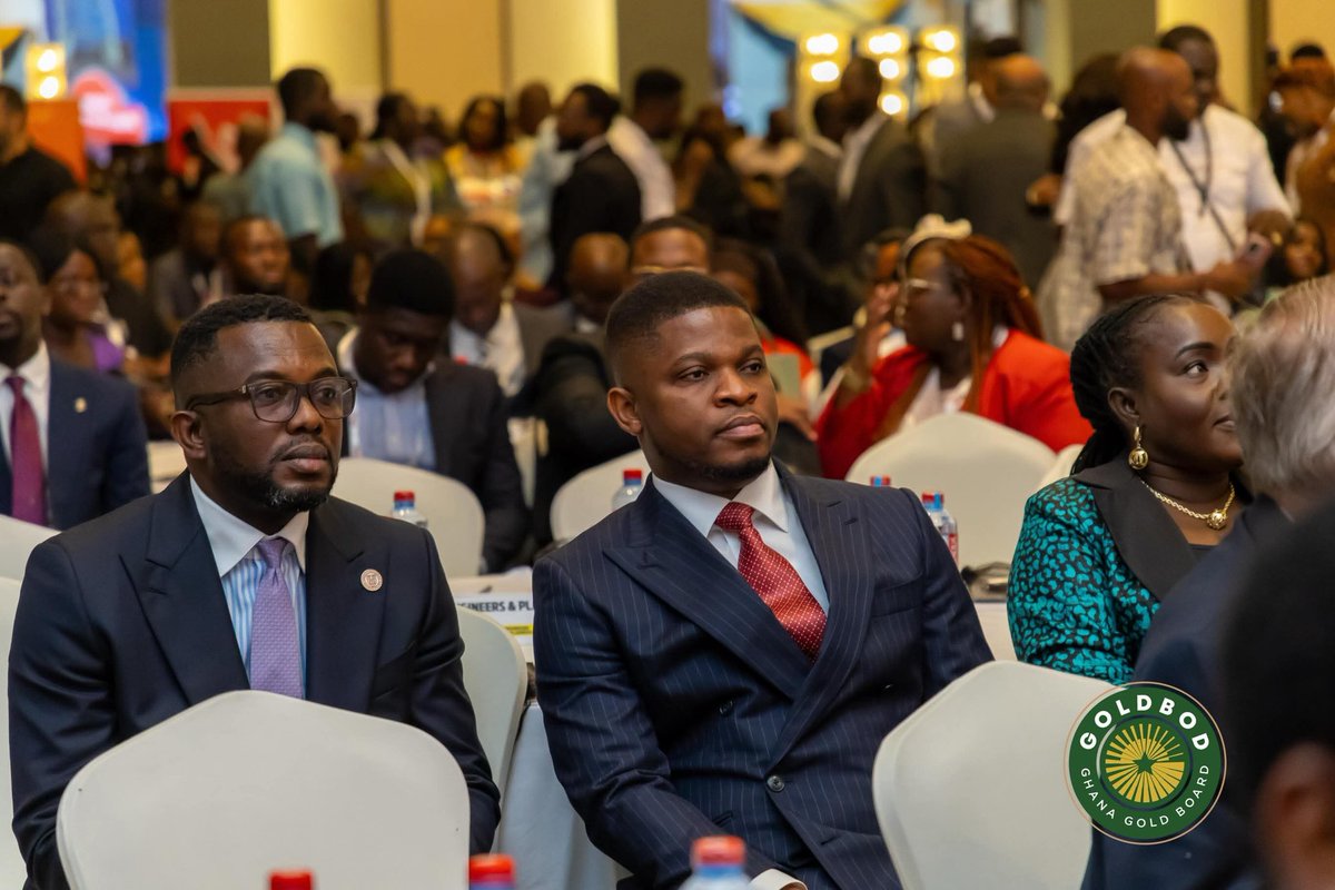 NGadafi1's tweet photo. GOLDBOD  @SammyGyamfi_ ESQ. AWARDED WITH THE PRESTIGIOUS OVERALL BEST CEO OF THE YEAR AWARD- PUBLIC SECTOR, AT THE 2026 CEO SUMMIT. 

The award is in recognition of His outstanding leadership and impactful contributions in transforming Ghana’s gold and precious minerals sector. https://t.co/AL3WdSnlY2